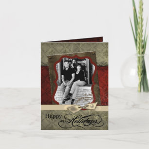 5x7 Personalised FOLDING PHOTO Christmas Card