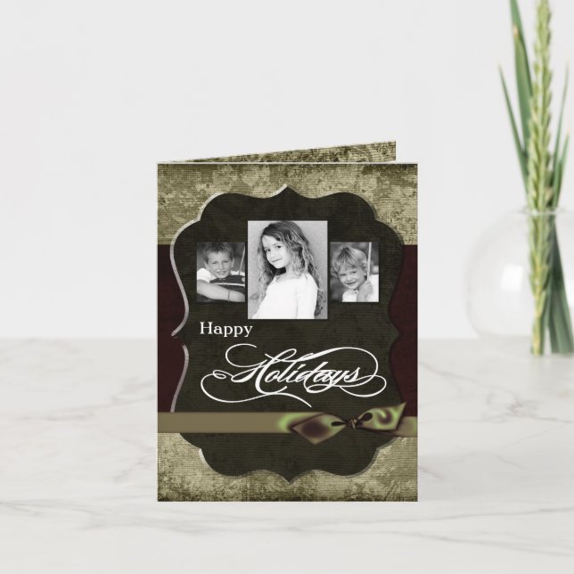 5x7 Personalised FOLDING PHOTO Christmas Card (Front)