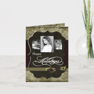 5x7 Personalised FOLDING PHOTO Christmas Card
