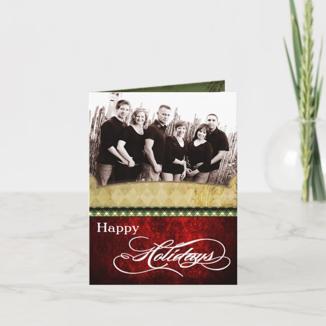 5x7 Personalised FOLDING PHOTO Christmas Card (Front)
