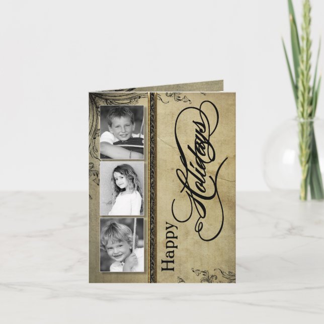 5x7 Personalised FOLDING PHOTO Christmas Card (Front)