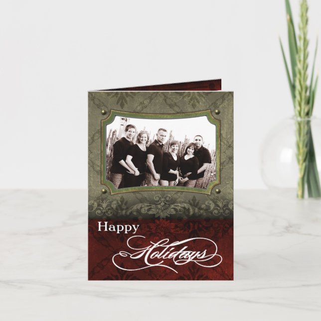 5x7 Personalised FOLDING PHOTO Christmas Card (Front)