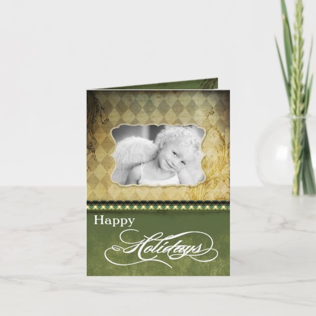 5x7 Personalised FOLDING PHOTO Christmas Card (Front)