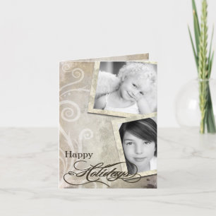 5x7 Personalised FOLDING PHOTO Christmas Card