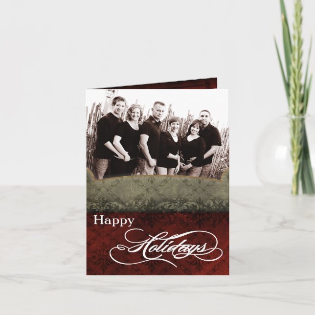 5x7 Personalised FOLDING PHOTO Christmas Card (Front)