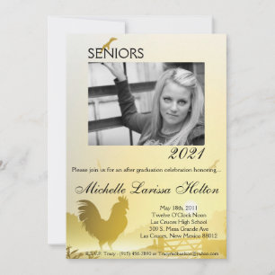 5x7 Photo Graduation Party Invitation Sunny Mornin