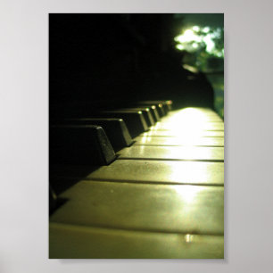 5x7 Piano in Sunlight Poster