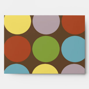 5x7 Polk-a-dot Outside Green Inside Envelope