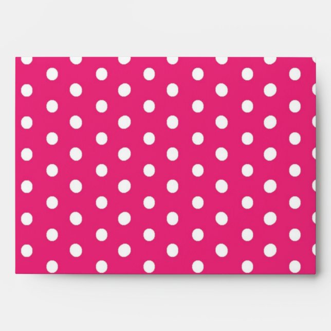 5x7 Polka Dot Outside Brown Inside Envelope (Front)