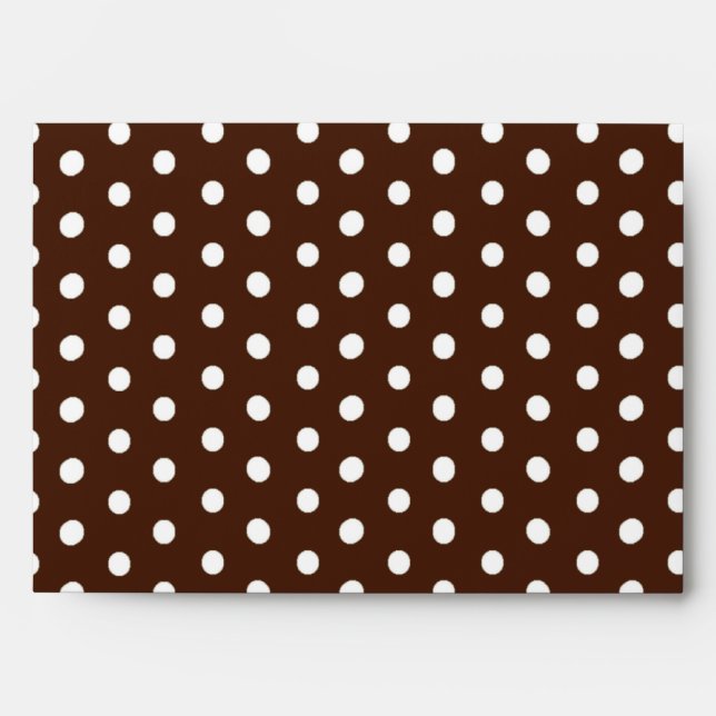 5x7 Polka Dot Outside Pink Inside Envelope (Front)