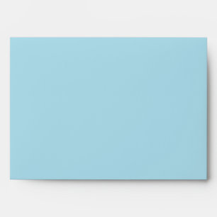 5x7 Rain-forest Blue Outside White Inside Envelope