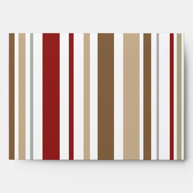 5x7 Random Stripes Outside Blue Inside Envelope (Front)