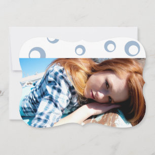 5x7 Senior Announcement Seahorse Ocean Beach Water