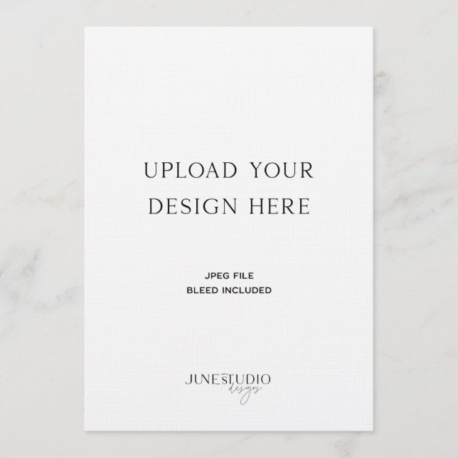 5x7" Single Sided Card Printing  (Front)