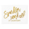5X7 Sparkler Send-Off Sign- Brush Script Gold Foil