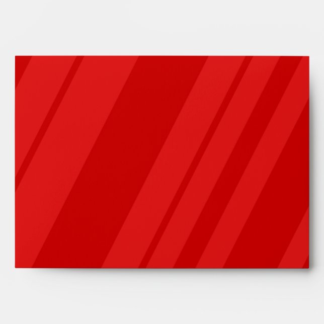 5x7 Striped Outside Red Inside Envelope (Front)