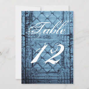 5x7 Table Number Card Rustic Tin Panel Ceiling Cou
