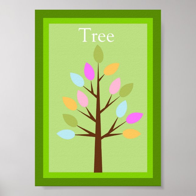 5X7 Tree Forest Friends Wall Art (Front)