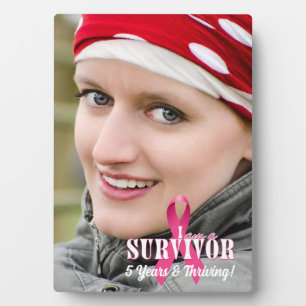 5x7 Vert Survivor Breast Cancer Awareness Plaque