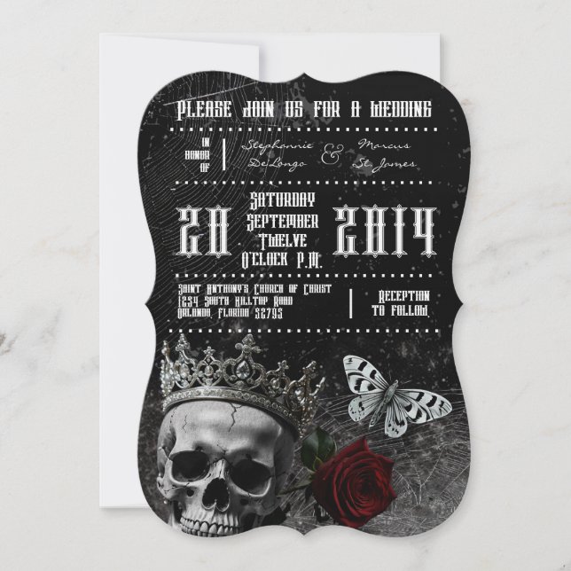 5x7 Wedding Invitation Haunting Adeline Zade Meado