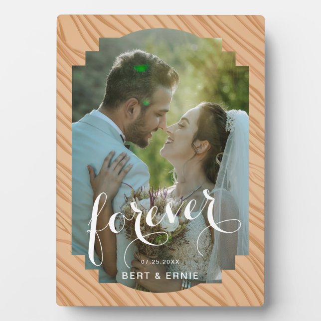 5x7 Wedding Memory Plaque with Easel Stand (Front)