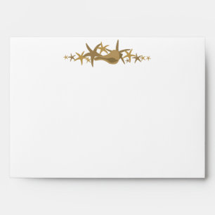 5x7 White Shells Sandy Beach Envelope