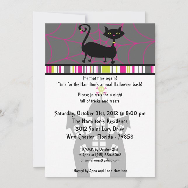 5x7 Witchy Ways Halloween Party Invitation (Front)