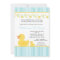 5x7 Yellow Rubber Ducky Baby Shower Invitation