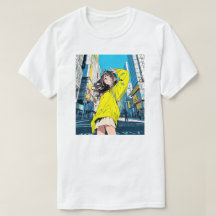 【6万人記念】寿司娘JK Tシャツ|T-shirt GenerativeAI