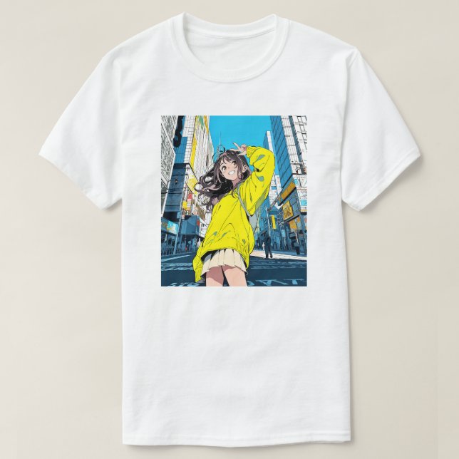 【6万人記念】寿司娘JK Tシャツ｜T-shirt GenerativeAI T-Shirt (Design Front)