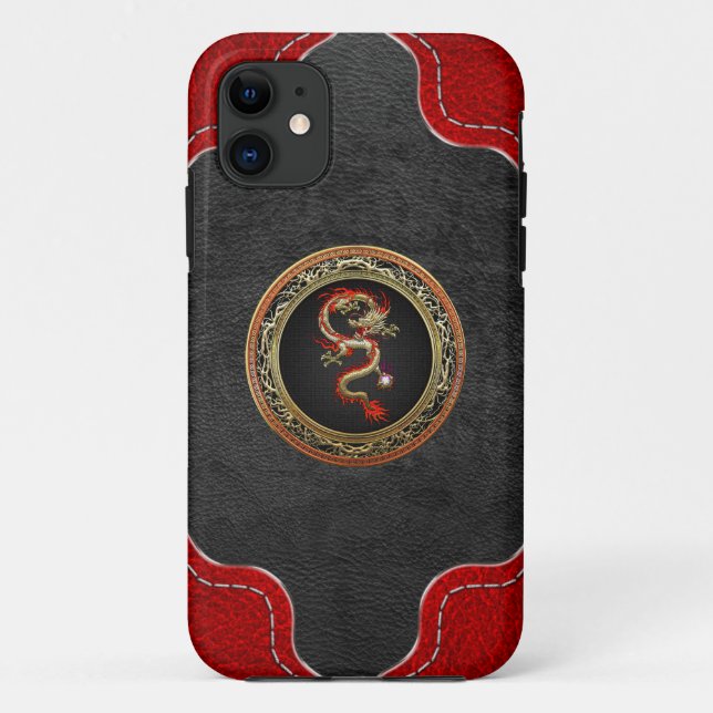 [600] Golden Chinese Dragon Fucanglong Case-Mate iPhone Case (Back)