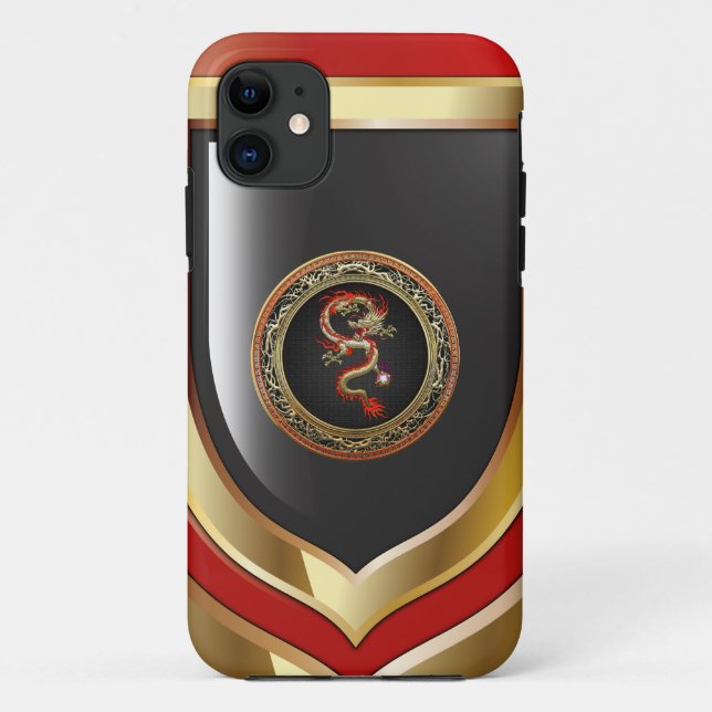 [600] Golden Chinese Dragon Fucanglong Case-Mate iPhone Case (Back)