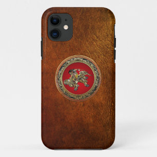[600] Hokusai - Shoki Riding Shishi Lion iPhone 11 Case