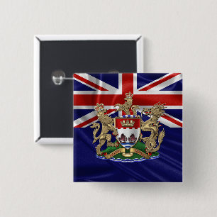 [600] Hong Kong - 1959-1997 Coat of Arms 15 Cm Square Badge