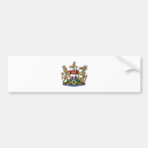 [600] Hong Kong - 1959-1997 Coat of Arms Bumper Sticker