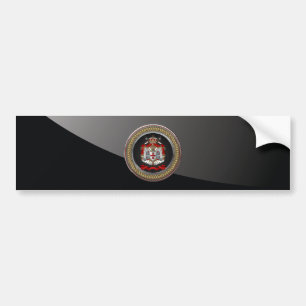 [600] Knights Templar Coat of Arms Bumper Sticker