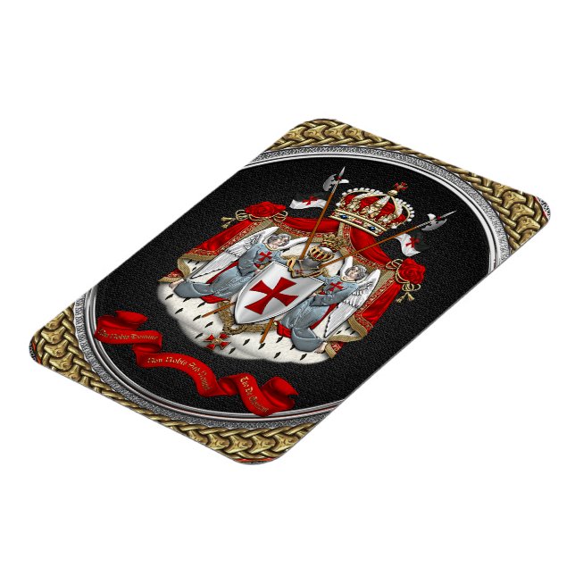 [600] Knights Templar Coat of Arms Magnet (Left Side)