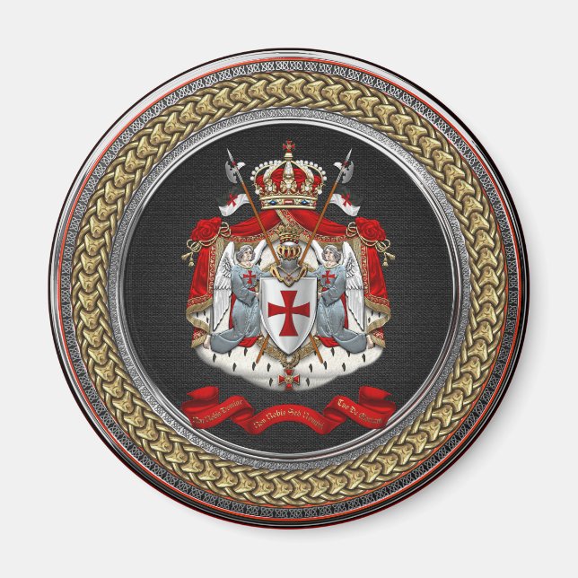 [600] Knights Templar Coat of Arms Magnet (Front)