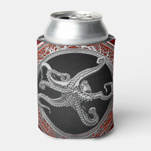 [600] Sacred Silver Octopus in Defensive Posture Can Cooler