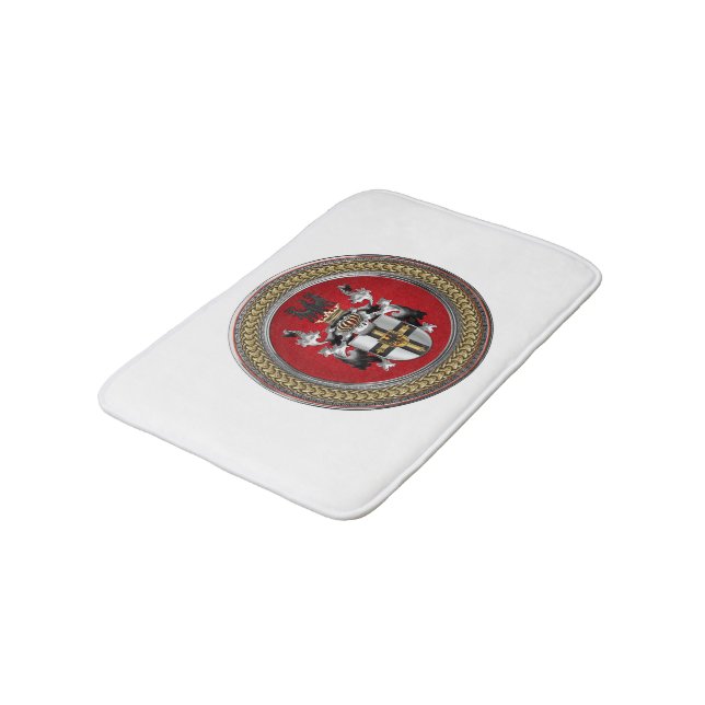 [600] Teutonic Order Coat of Arms Bath Mat (Angled)