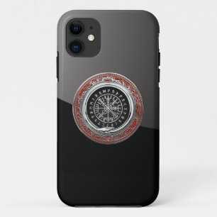 [600] Vegvisir - Viking Silver Magic Runic Compass iPhone 11 Case