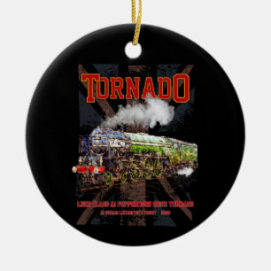 60163 Tornado Vintage Steam Train Locomotive Ceramic Ornament