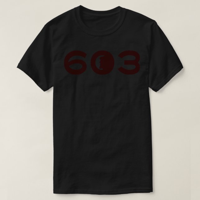 603 Old Man of the Mountain Rounded Brown T-Shirt (Design Front)