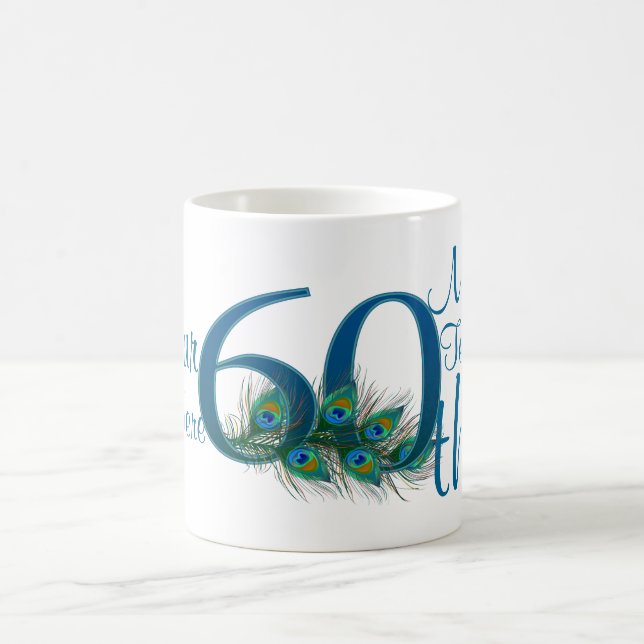 # 60 - 60th Wedding Anniversary or 60th Birthday Coffee Mug (Center)