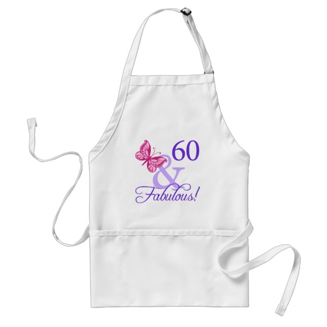 60 And Fabulous Birthday Standard Apron (Front)