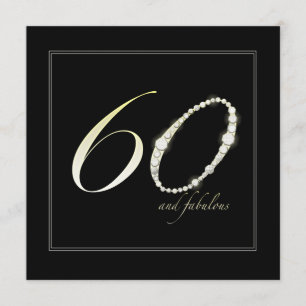 60 and Fabulous Invitation
