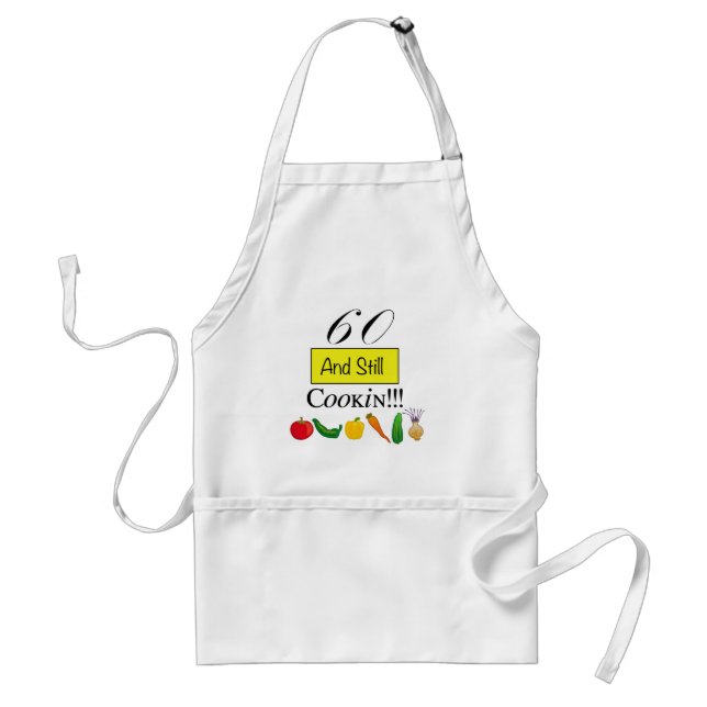 60 and Still Cookin' Apron (Front)