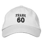 60 Birthday Custom Name BLACK Embroidery V01CA