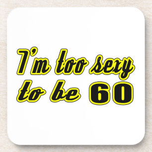 60 birthday designs coaster