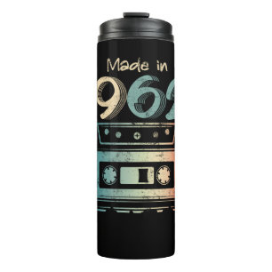 60 Birthday Gifts Year Old Made in 1962 Cassette Thermal Tumbler